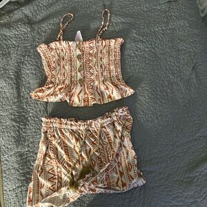 No Boundaries Tribal Print Two-Piece Set
